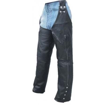 Plain Lined Leg Warmer Motorcycle Chaps
