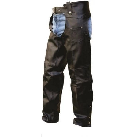 Split Leather Plain Motorcycle Chaps