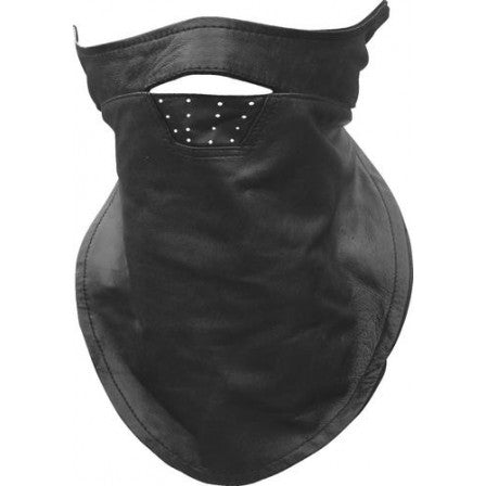Black Leather Face Mask