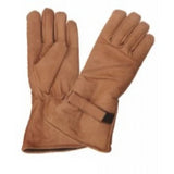Brown Lightly Lined Motorcycle Riding Gloves
