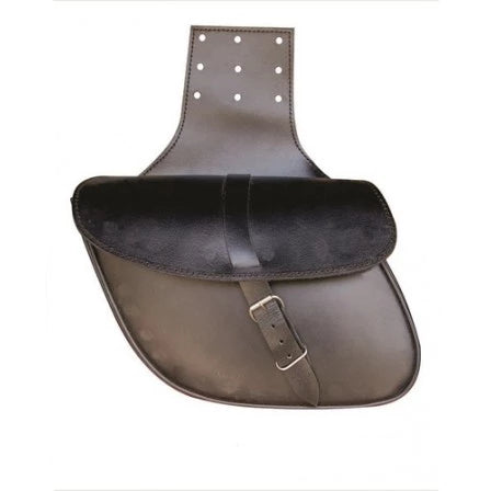 Medium Leather Plain Throw Over Saddle Bag