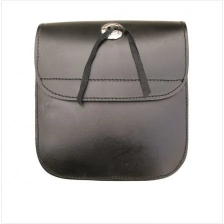 Medium Leather Hook and Loop Closure Plain Sissy Bar Bag