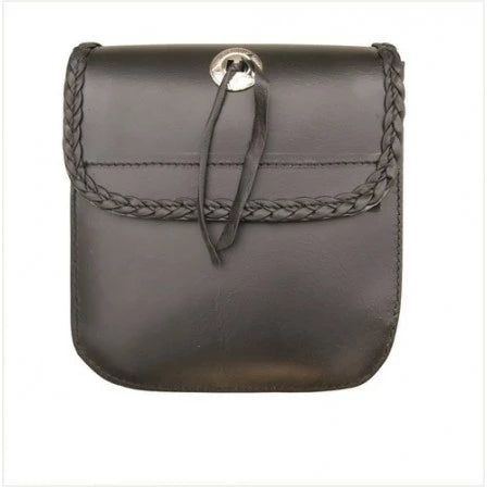 Medium Leather Braided Sissy Bar Bag