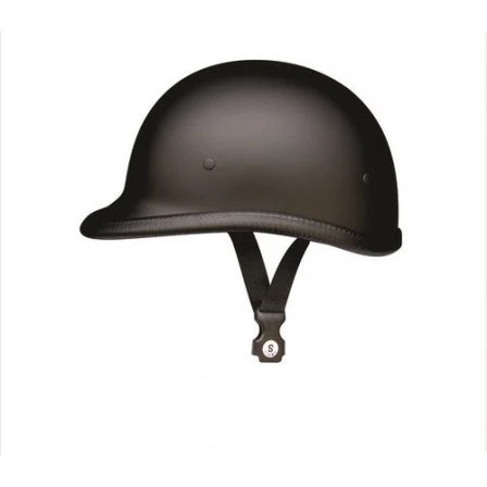 Flat Black Jockey Motorcycle Helmet