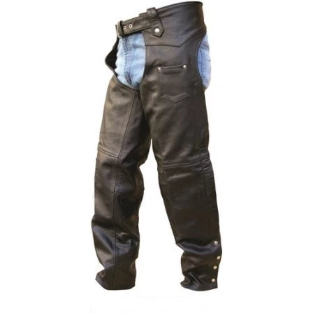 Tall Plain Motorcycle Lined Chaps