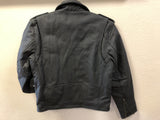 Mens Matte Black Leather Motorcycle Jacket